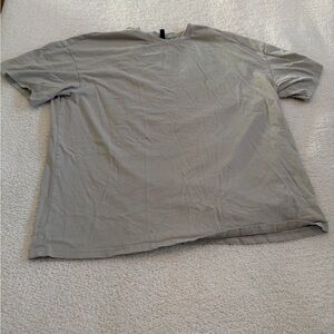 Comfrt Oversized Tee Taupe Beige Embroidered Logo T Shirt Size XL